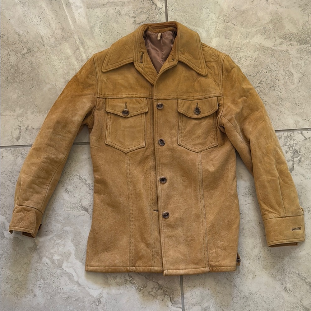 Vintage Tan Suede Jacket